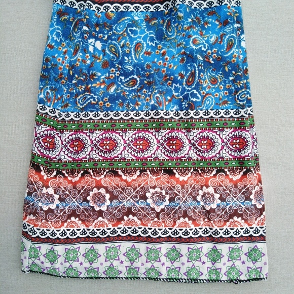 Petite cotton printed long skirt with high waist - Picture 2 of 3